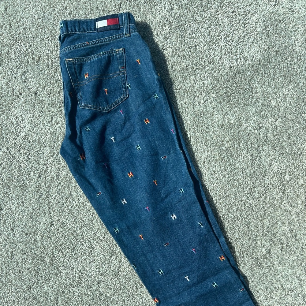 Tommy Hilfiger embroidered jeans
